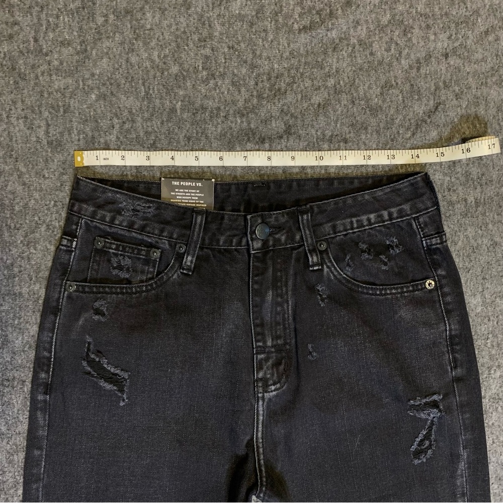 The People VS Black Washed Distressed Jeans - Picture 5 of 8